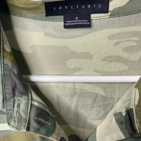 Sanctuary Camo Patchwork Military Button Down Shirt - Picture 8 of 8